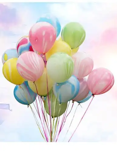 气球打气筒 可爱异形卡通加厚防爆气球儿童多款玩具动物彩色小汽球打