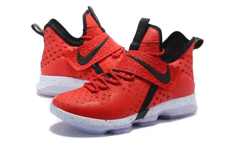 nike lebron james 14代 红黑