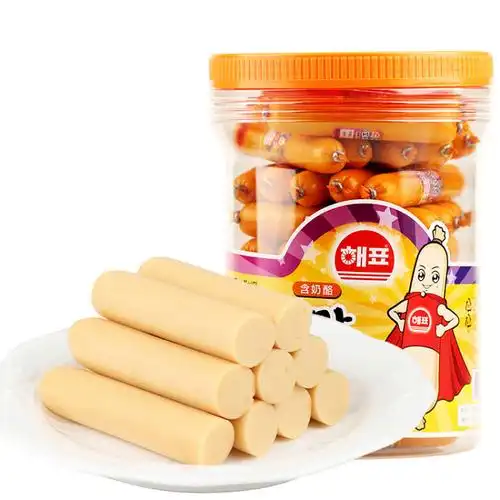 韩国进口海牌小力士鱼肠火腿肠烤肠鳕鱼肠儿童辅食休闲进口零食品10g*