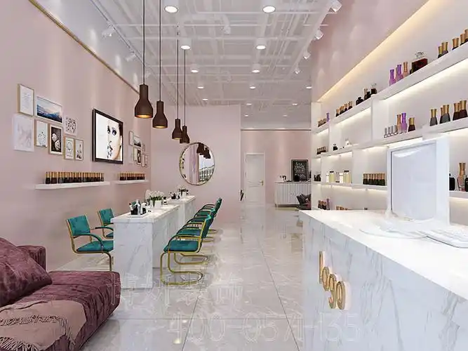 杭州美甲店装修,美甲店装修设计,美甲店装修效果图