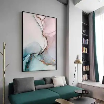抽象客厅装饰画北欧风格壁画现代简约沙发背景墙挂画流彩艺术墙画居家