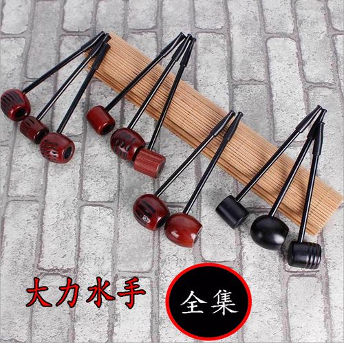 乌木细直杆烟斗大力水手实木烟具红木黑檀木小烟斗 烟丝专用烟斗