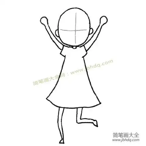 幼儿弹跳简笔画