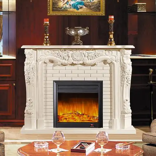 壁炉大师 欧式壁炉新款仿复古实木壁炉架装饰 va268