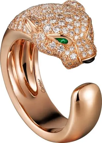 跟着范爷玩转卡地亚豹子头戒指,卡地亚豹子戒指价格