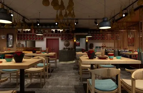 装修效果图 家居美图 北欧风餐厅设计欣赏图