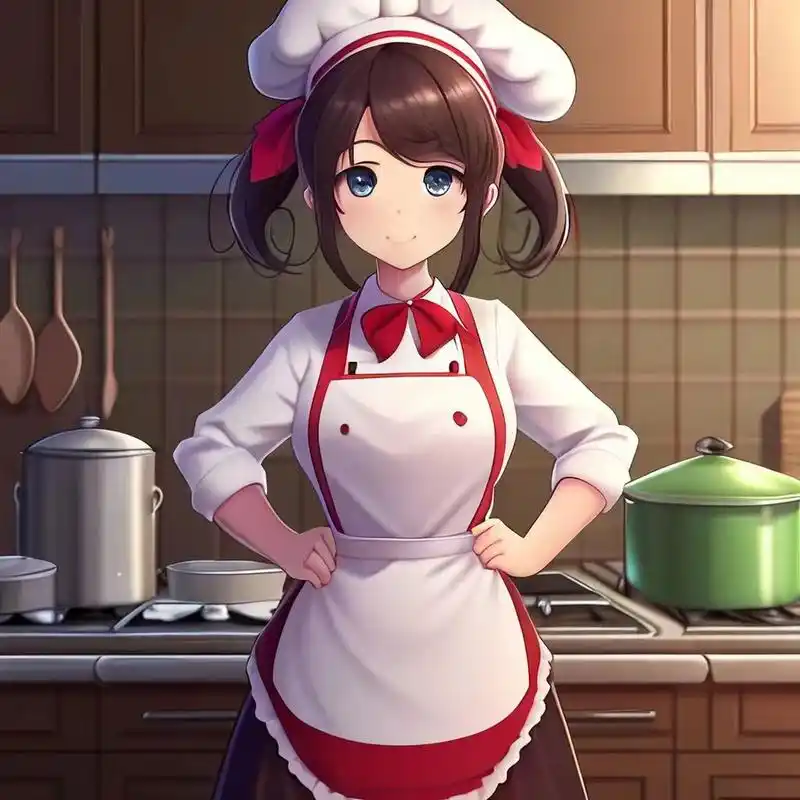 喜欢做饭的女孩子专属福利来了,可爱的二次元小厨娘来袭~ 来自百度