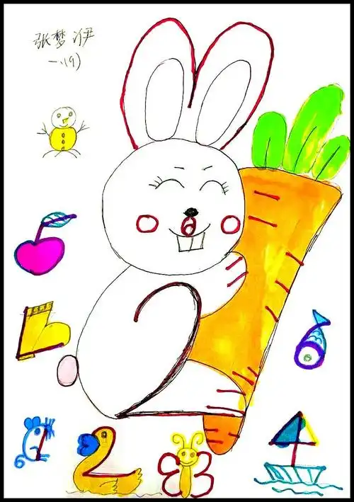 趣味数字画,创意无限大|我校一年级数学组开展创意数字画活动