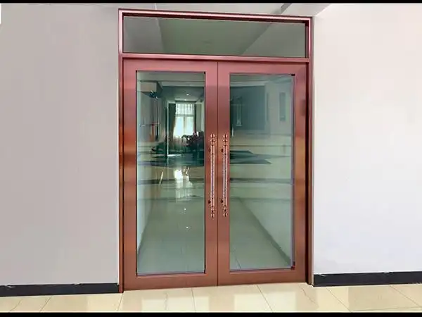 玫瑰金玻璃门