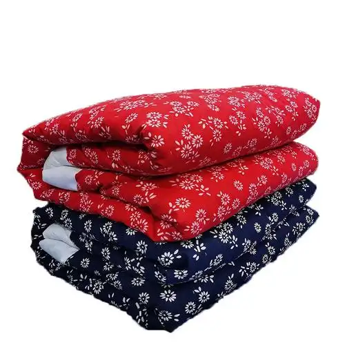 青花瓷传统手工老式包边棉花被子春秋秋冬复古被子