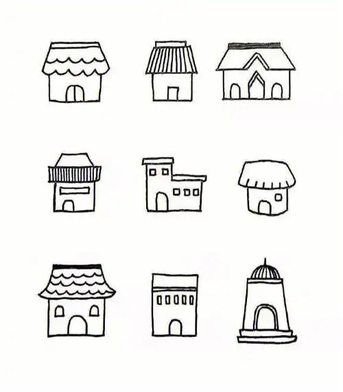 幼儿简笔画房子