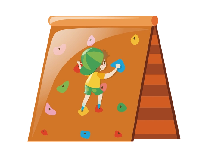 攀爬简笔画 儿童攀爬简笔画