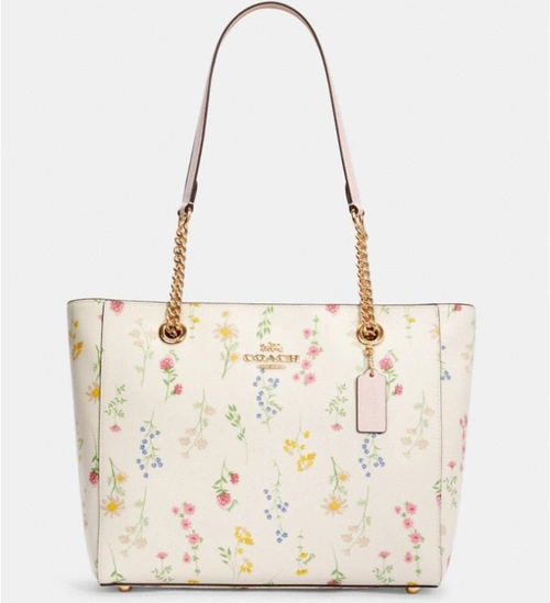 coach outlet官网 coach marlie 小雏菊链条托特包热卖