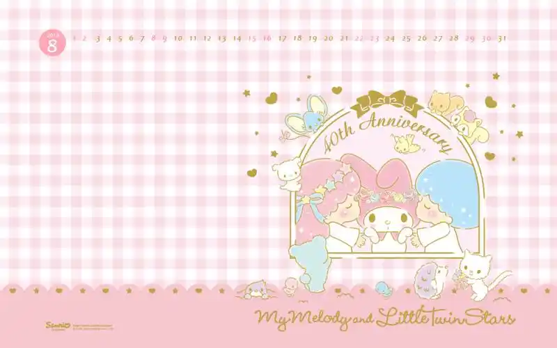 mymelody美乐蒂粉嫩蕾丝系列壁纸1280800