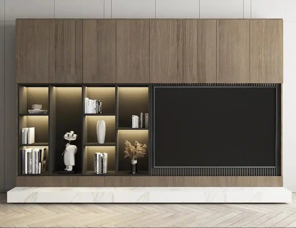 好看的十款家用电视柜造型效果图.