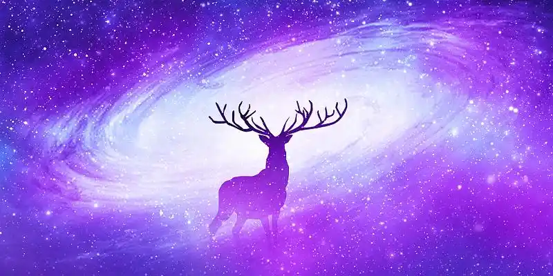 蓝紫色星空图片