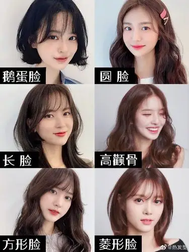 一分钟测出适合你的发型秋冬显脸小发型上次发的的脸型自测很多妹纸