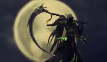 求拿镰刀的死神图片