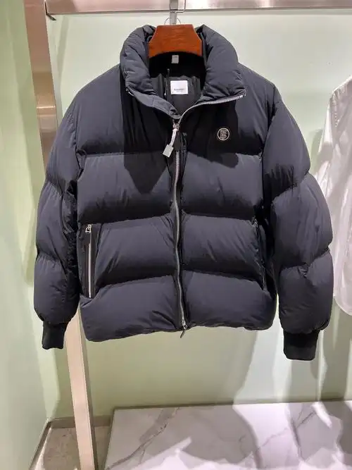 burberry博柏利纯色经典tb标立领羽绒服