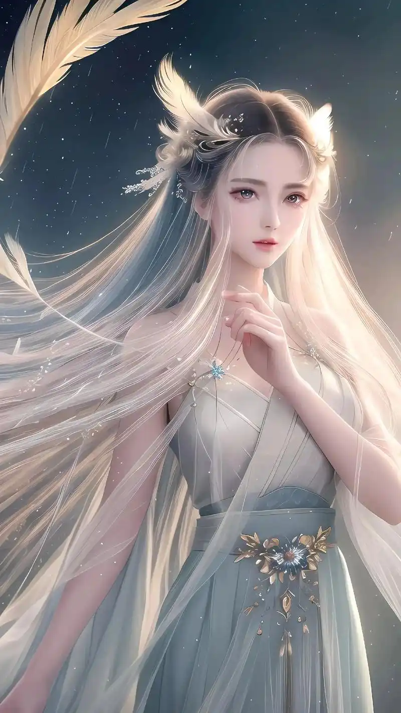 唯美壁纸天使之翼.#高清壁纸 #二次元美图 #二次元 #美女 - 抖音