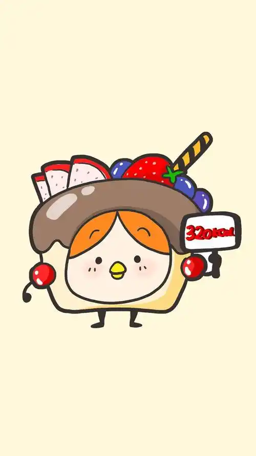 手绘卡通美食可爱高清手机壁纸