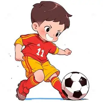 卡通足球运动人物素材