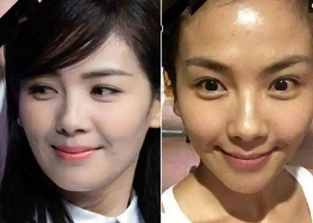 大牌女星卸妆前后对比照,扎心尴尬了,戚薇差距还真不是一点点_刘涛