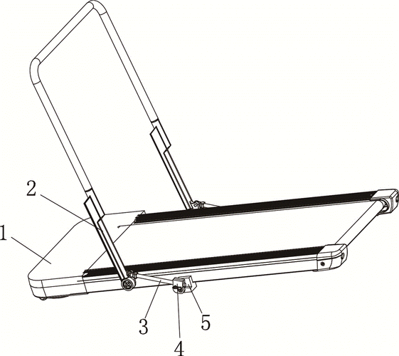 一种跑步机用折叠机构的制作方法