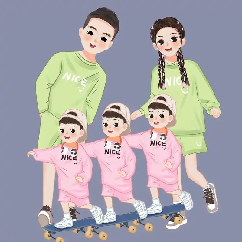 头像46#三胞胎#一起换头像 #亲子头像 - 抖音