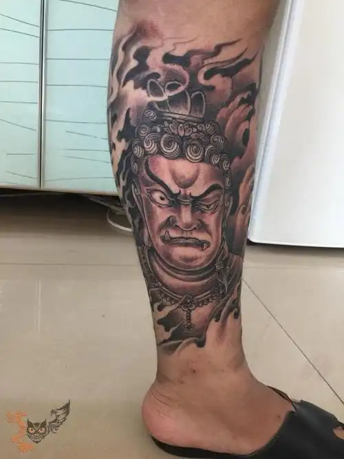 不动冥王_纹身图案手稿图片_董志雷的纹身作品集