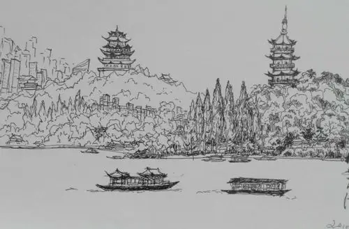 画缘一一速写篇(二) 速写是我学画的基础一一旅行的笔记一一作画的