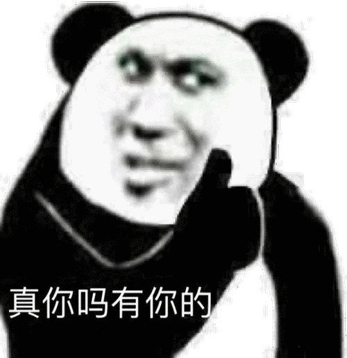 真你吗有你的熊猫头表情包