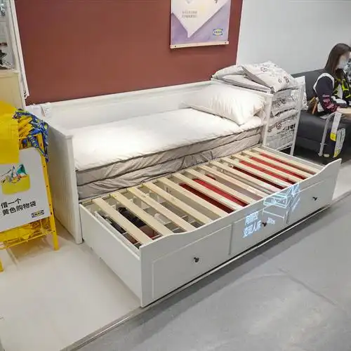 热销宜家沙发_上海宜家家居 汉尼斯坐卧两用沙发床 卧室储物收纳 国内