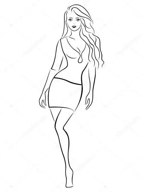 灵魂简笔画婀娜多姿