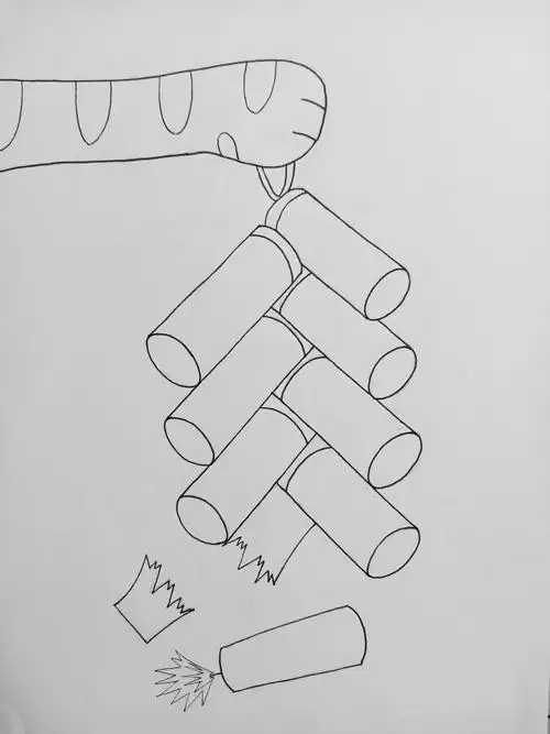 怎样画鞭炮_画鞭炮的教程_徐三seo