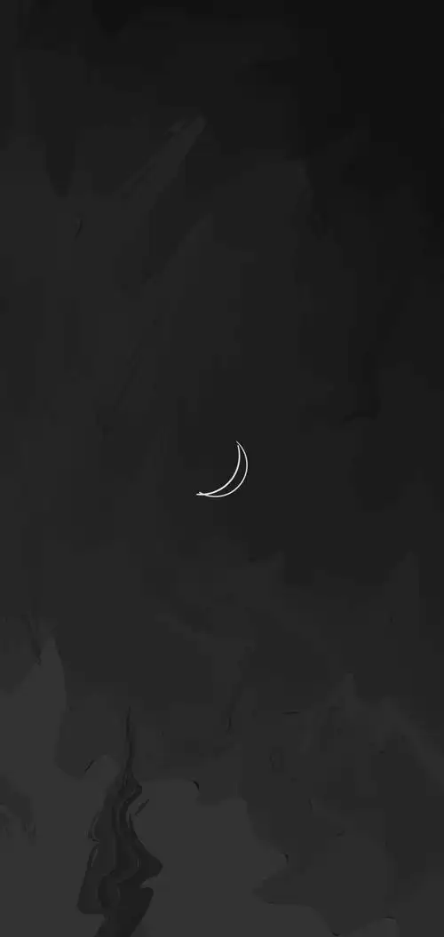简约黑色月牙壁纸