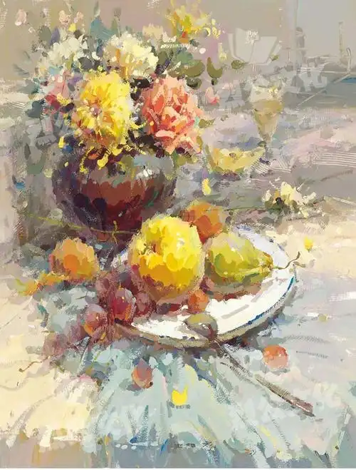 色彩塑造水粉教程联考美术高考范本写生临摹静物绘画新