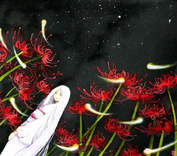 曼珠沙华の呗muttiy的pixiv水彩画插画图片