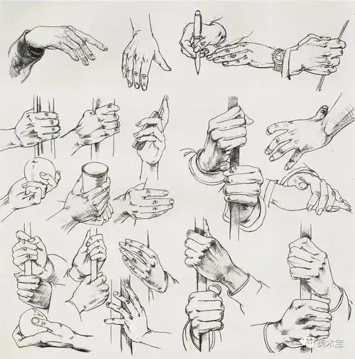 速写手部临摹速写手部临摹双手