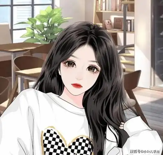 小玲儿手绘作品欣赏:微信头像女生气质淡雅,是一种展现女性魅力的重要