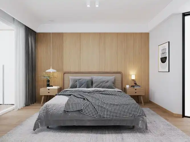 130平muji风私宅设计卧室床日式卧室设计图片赏析