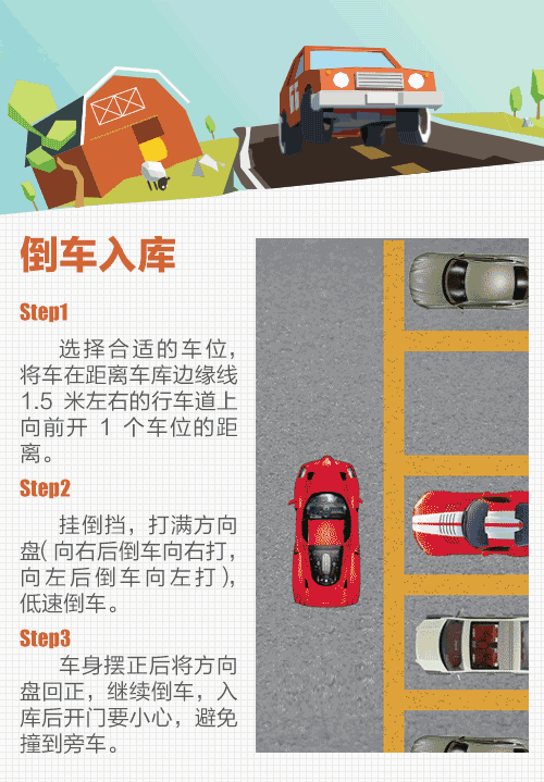 掌握正确的倒车入库方法