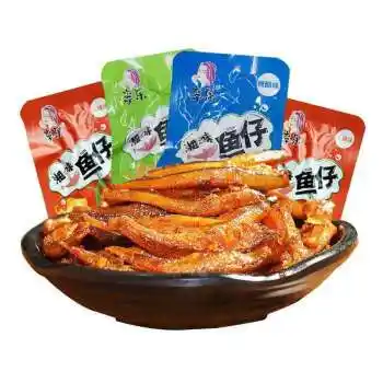 香辣小鱼仔湖南特产即食麻辣小鱼小鱼袋装毛毛鱼干休闲零食鱼批发香辣
