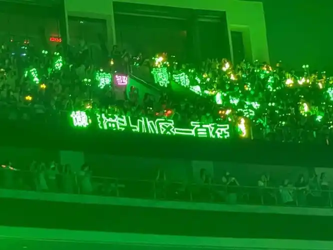 王一博##乐华演唱会满场都是王一博应援色