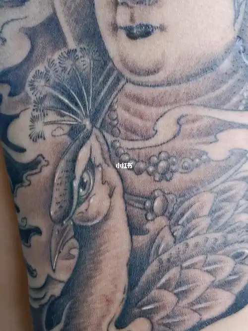 孔雀明王纹身