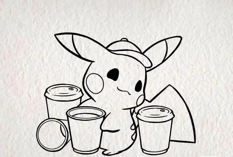 皮卡丘简笔教程 两种哦