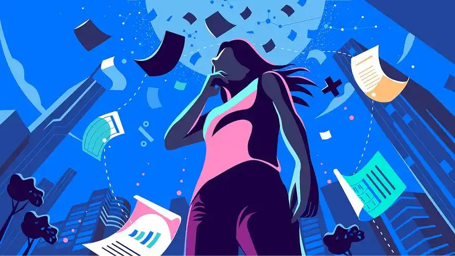 充满创意的扁平风商业插图