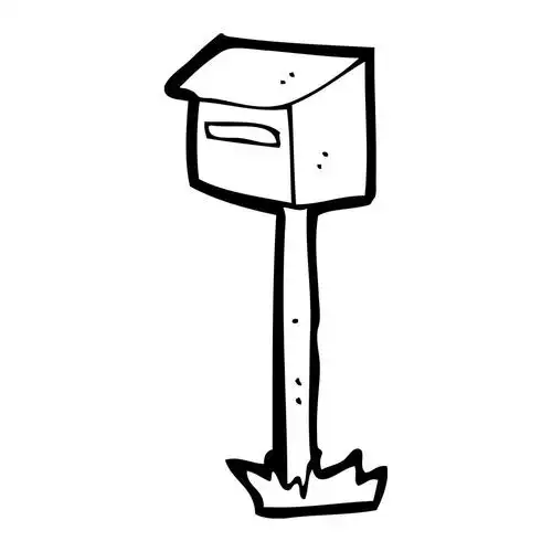 邮箱,向量,在白色背景上的邮箱卡通