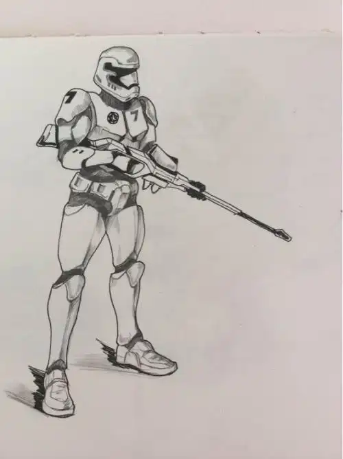 风暴战犬简笔画