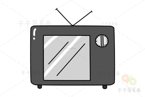 电视机简笔画如何画